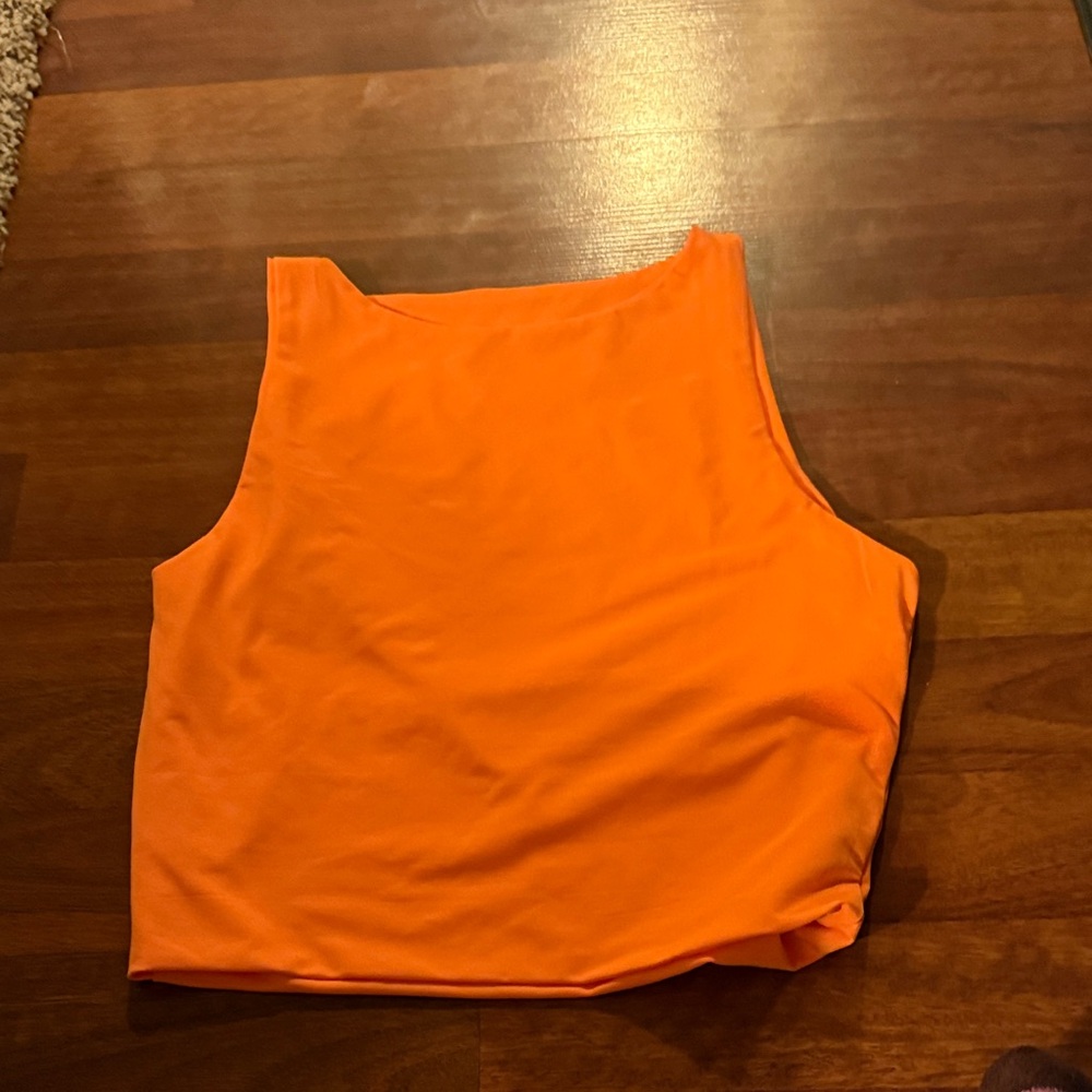 Orange Sleeveless Women's Top